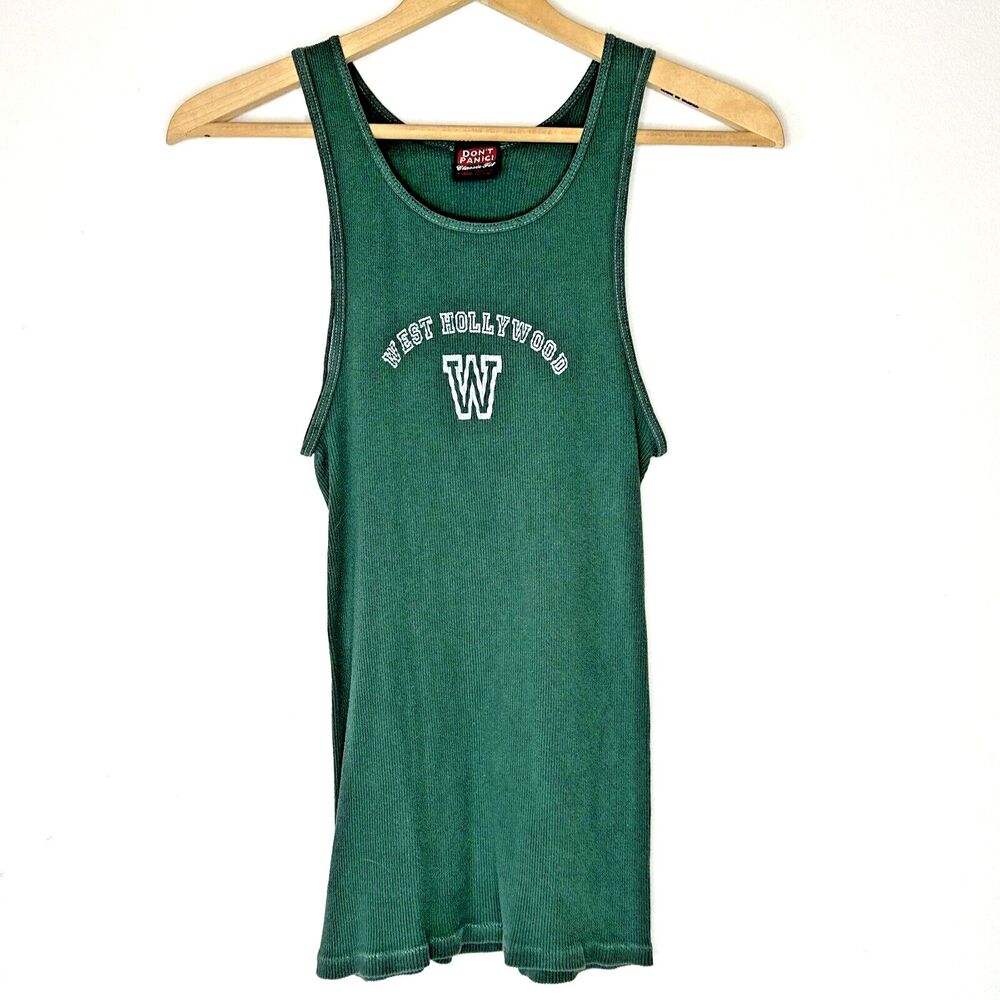 West Hollywood Green XL Tee youth‎ tank summer pool y2k